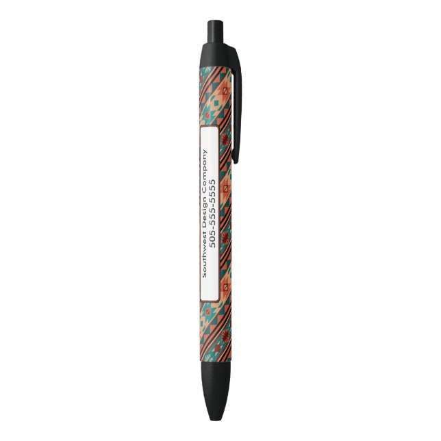 Stylo Noir Turquoise Terracotta Monogram (Bas (Vertical))