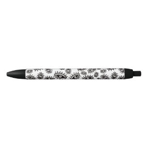 Stylo Noir Twily yeux blanc