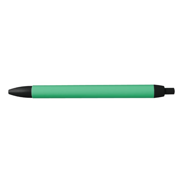 Stylo Noir Un carré vert solide placé sur un fond blanc (Devant)