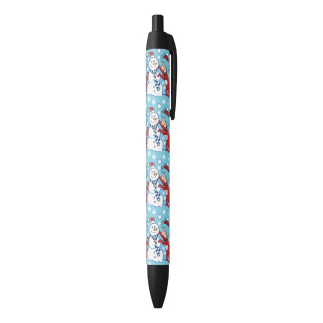 Stylo Noir Une chose deux Motif de neige (Bas (Vertical))