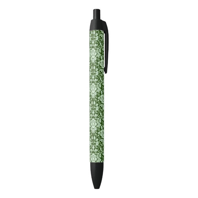 Stylo Noir Une damassé florale antique (Bas (Vertical))