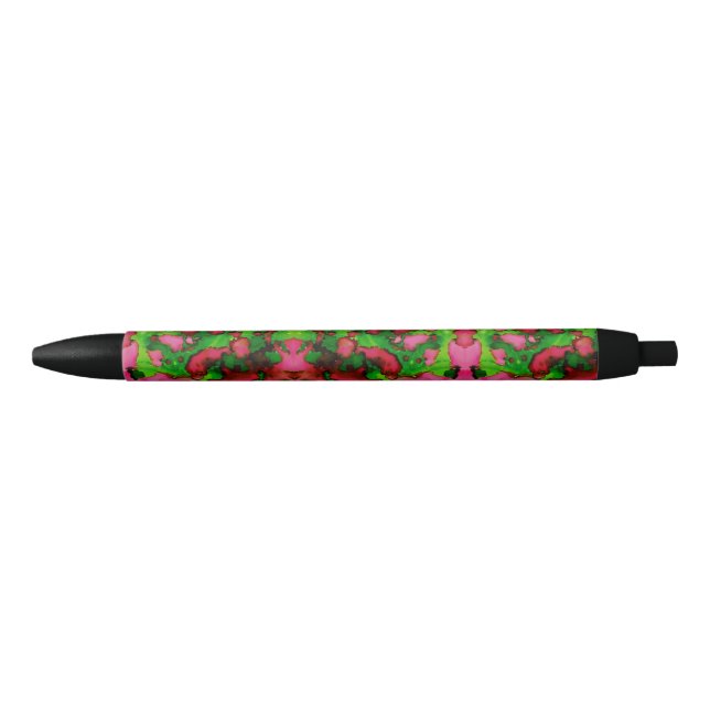Stylo Noir Une étude en rose et vert (Devant)