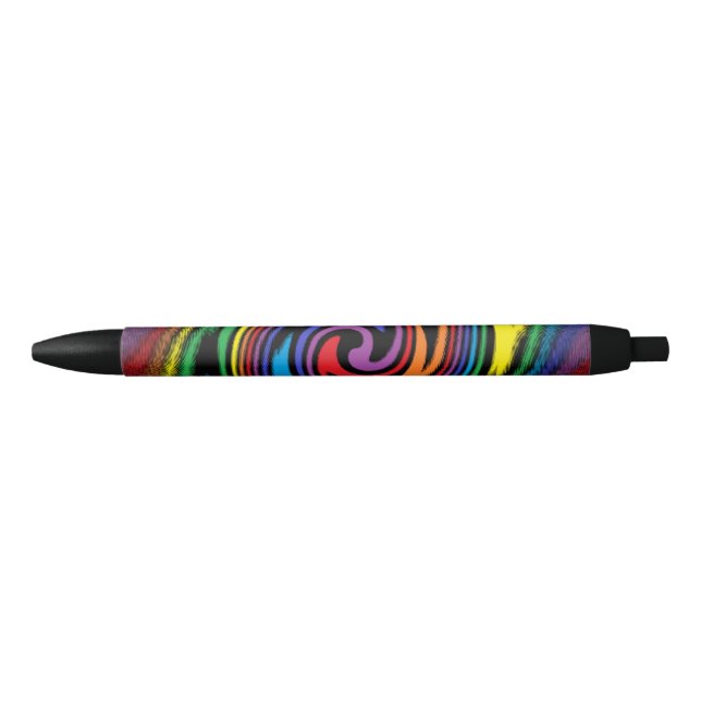 Stylo Noir Une Turbulence Colorée (Devant)