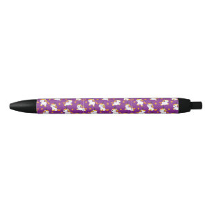 Stylo Noir Unicornes Super Cute