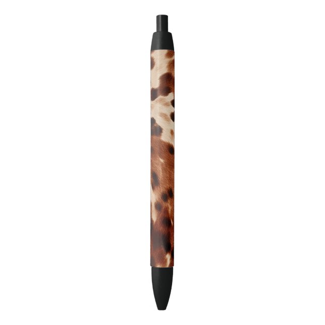 Stylo Noir Vachette à crème noire Brown occidentale (devant Vertical)