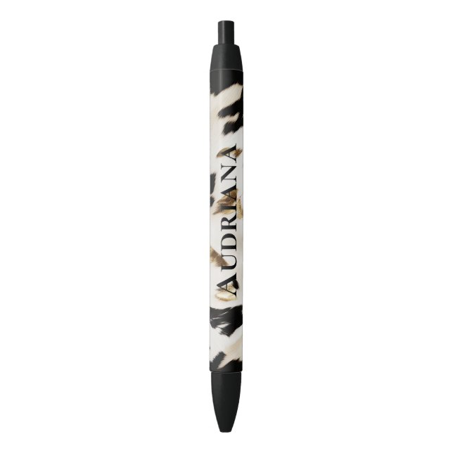 Stylo Noir Vachette noire blanche sud-ouest (devant Vertical)