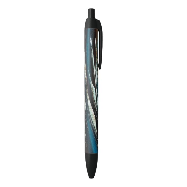 Stylo Noir Vague de grunge graphique (Bas (Vertical))