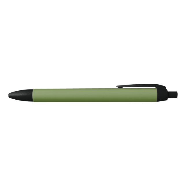 Stylo Noir Vert de thym uni de couleur solide (Haut)