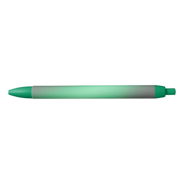Stylo Noir Vert et gris clair de lune ombre effet (Devant)