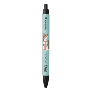 Stylo Noir Vieux anglais Sheepdog Papa