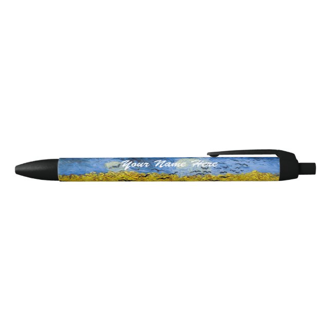 Stylo Noir Vincent van Gogh - Champ de blé aux corbeaux (Haut)