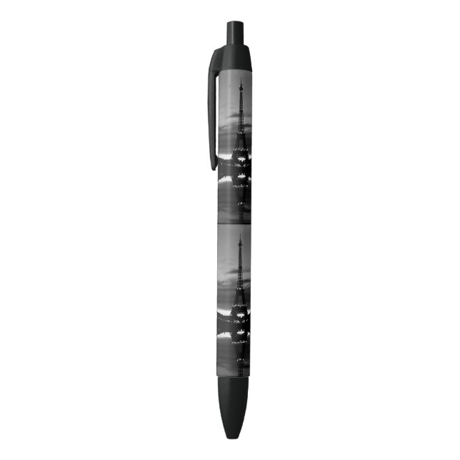 Stylo Noir Vintage France Paris Eiffel (Haut (Vertical))