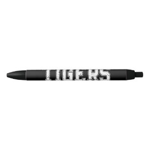 Stylo Noir Vintage Tigers School Sports Nom Retro