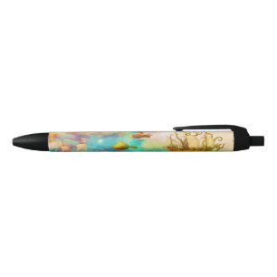 Stylo Noir Vintage voyage World Sky Blue Ocean Whales