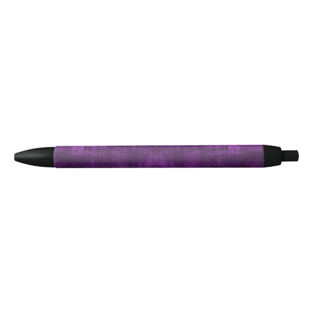 Stylo Noir Violet pourpre aspect satin (Devant)