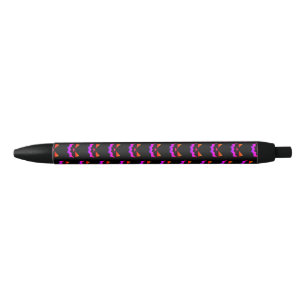 Stylo Noir Visage citrouille Jack-o-lanterne brillant