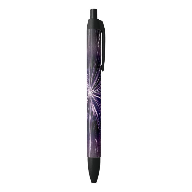 Stylo Noir Vitesse supersonique pourpre (Bas (Vertical))