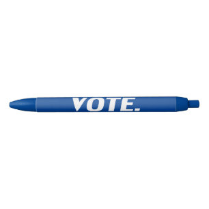 Stylo Noir "vote" - bleu blanc