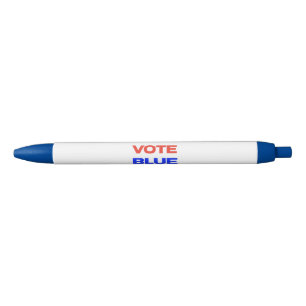 Stylo Noir Vote Blue Voter USA Démocratique Rouge Bleu
