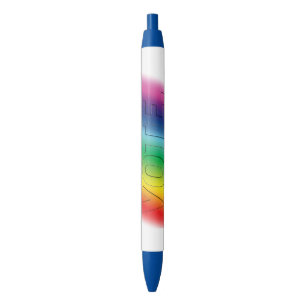 Stylo Noir "vote" - Fierté couleurs arc-en-ciel lgbtq lgbt