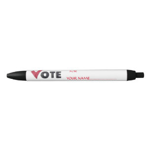 STYLO NOIR VOTER POUR VOTRE CANDIDAT