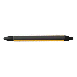 Stylo Noir Votes pour la suffragette de Sash de bannière de