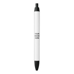 Stylo Noir Votre image et des textes modèle vide fait sur