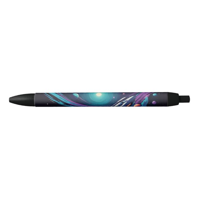 Stylo Noir Voyage cosmique (Devant)