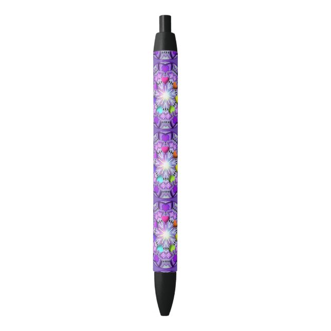 Stylo Noir W2 pourpre (devant Vertical)