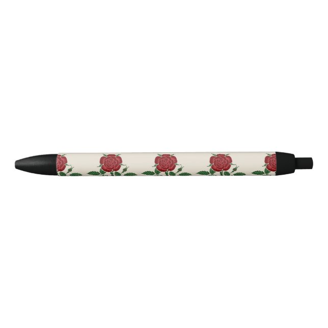 Stylo Noir Walter Crane Le fond d'écran saxon Rose rouge (Devant)