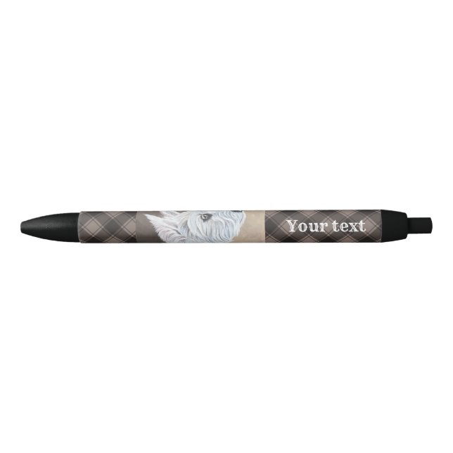Stylo Noir Westie Recherche vers le profil B (Devant)