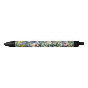 Stylo Noir Whispers de prairie : Pastel Fleurs sauvages