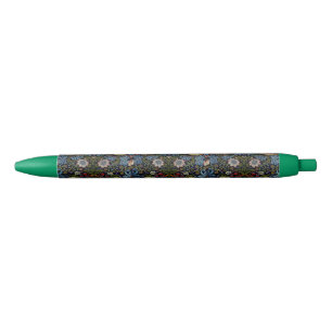 Stylo Noir William Morris beau motif, Art nouveau, vin