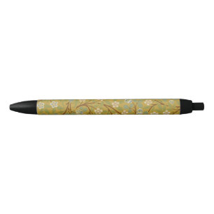 Stylo Noir William Morris Clover Art floral vintage