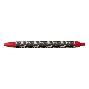 Stylo Noir Yellow Labs Chien Labrador Motif de récupération