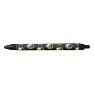 Stylo Noir Yin Yang or sur noir