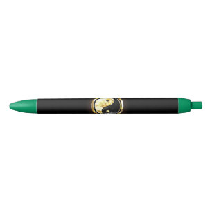 Stylo Noir Yin Yang or sur noir