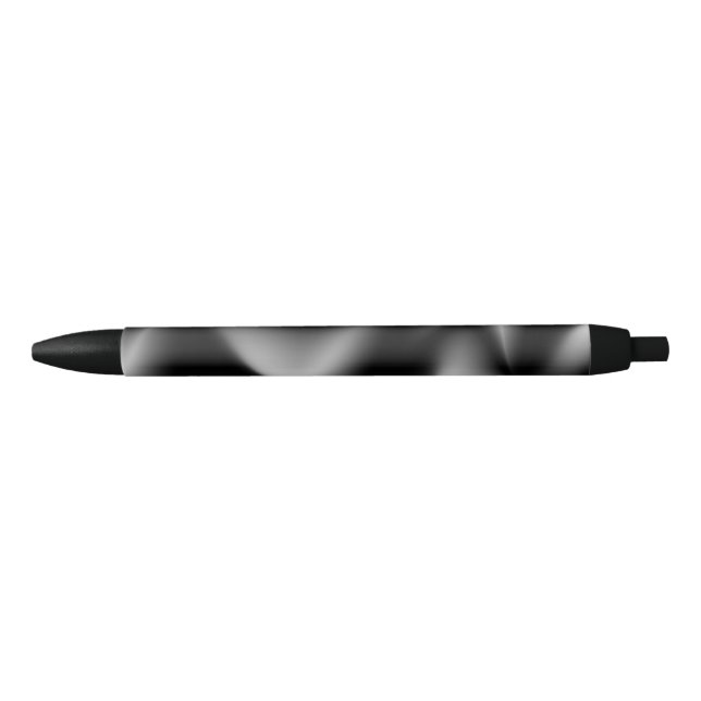Stylo Noir Zèbre Abstrait Noir et Blanc (Devant)