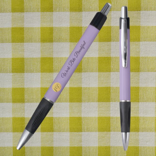 Stylo Nom commercial moderne et logo promotionnel (Créateur téléchargé)
