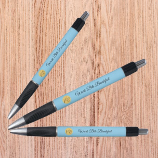 Stylo Nom commercial moderne et logo promotionnel (Créateur téléchargé)