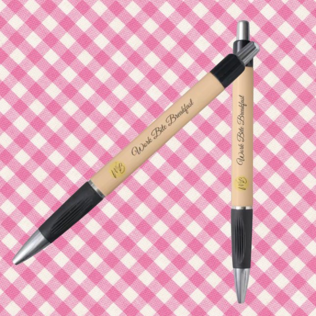 Stylo Nom commercial moderne et logo promotionnel (Créateur téléchargé)