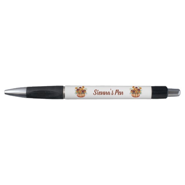 Stylo Nom élégant de citrouille de souci (Devant)