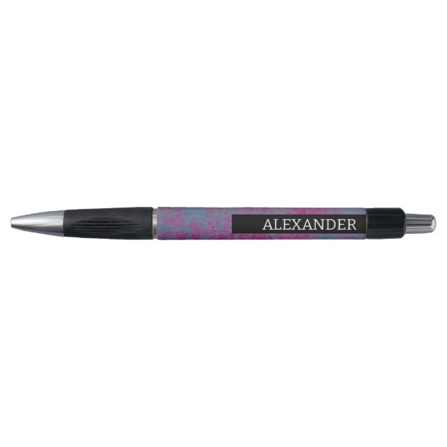 Stylo Nom personnalisable texture de grunge Abstraite (Devant)