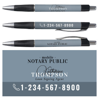 Stylo Notary Signing Agent Modern Blue Phone Number