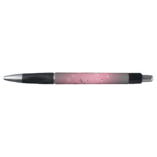 Stylo Notes musicales en rose lune