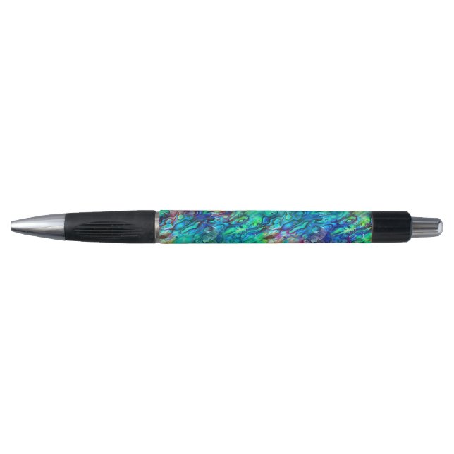 Stylo Nouvelle-Zélande Abalone Paua Shell Motif 1 (Devant)