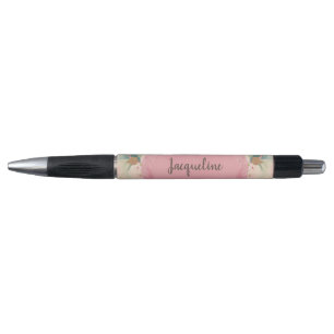 Stylo Oh So Girly rose et or Vintage Floral