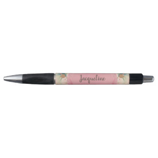 Stylo Oh So Girly rose et or Vintage Floral