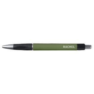 Stylo Olive foncé Vert simple moderne