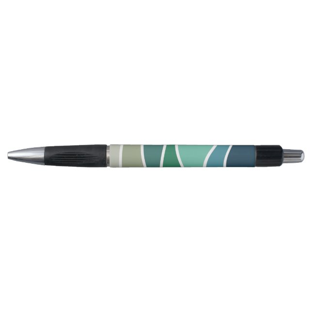 Stylo Ondes océaniques colorées (Devant)